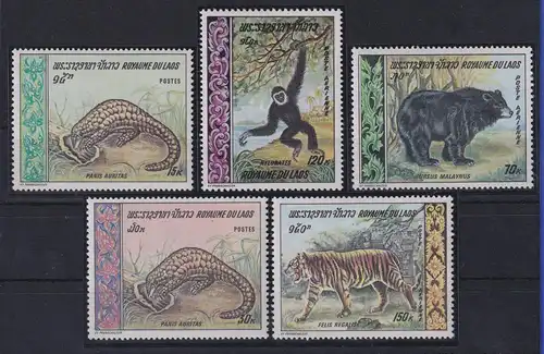 Laos 1969 Tiere Mi.-Nr. 261-265 postfrisch ** 