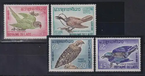 Laos 1966 Vögel Mi.-Nr. 178-181 postfrisch ** 