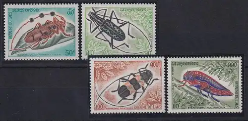 Laos 1974 Insekten Mi.-Nr. 390-393 postfrisch ** 