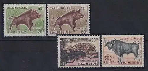 Laos 1970 Tiere Mi.-Nr. 291-294 postfrisch ** 