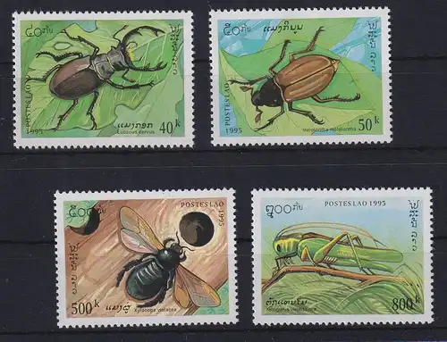 Laos 1995 Insekten Mi.-Nr. 1481-1484 postfrisch ** 