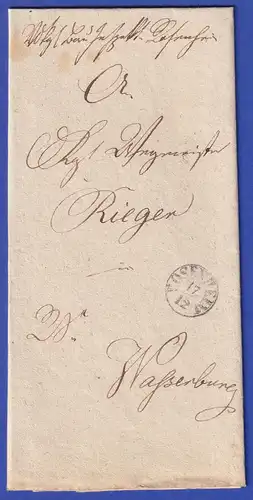 Bayern Brief mit Fingerhut-Stempel ROSENHEIM 1841