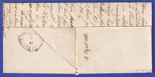 Bayern Dienstbrief mit Halbkreis-Stempel MALCHING 1866