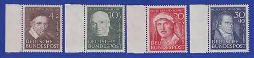 Bundesrepublik 1951 Wohlfahrt Mi-Nr. 143-146 Seitenrandsatz postfrisch **