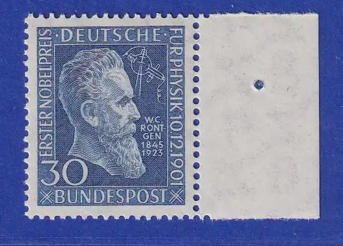 Bundesrepublik 1951 Röntgen Mi-Nr. 147 rechtes Seitenrandstück **