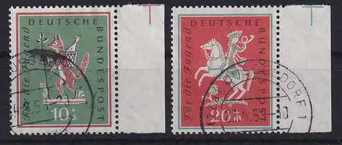 Bundesrepublik 1958 Jugend: Volkslieder Mi.-Nr. 286-287 Seitenrandstücke O