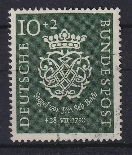 Bundesrepublik 1950 200. Todestag J. S. Bachs Mi.-Nr. 121 gestempelt