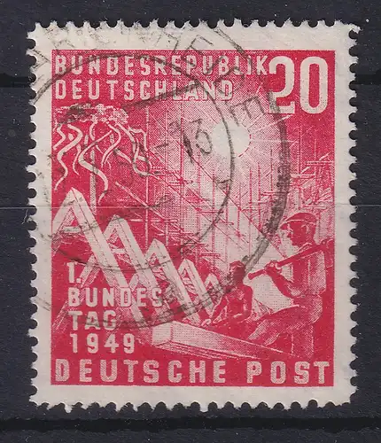 Bundesrepublik 1949 1. Bundestag Mi.-Nr. 112 gestempelt