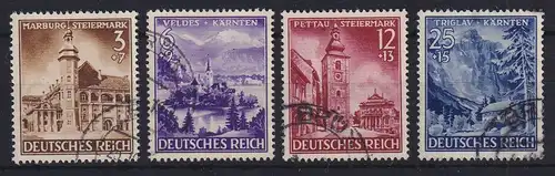 Deutsches Reich 1941 Kärnten Steiermark Mi.-Nr. 806-809 gestempelt