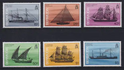 Bermuda Schiffe Mi.-Nr. 486 - 491 I Satz kpl. ** / MNH 