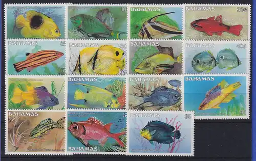 Bahamas 1987 Fische Mi.-Nr. 618-632 (Nr. 633 fehlt) postfrisch **