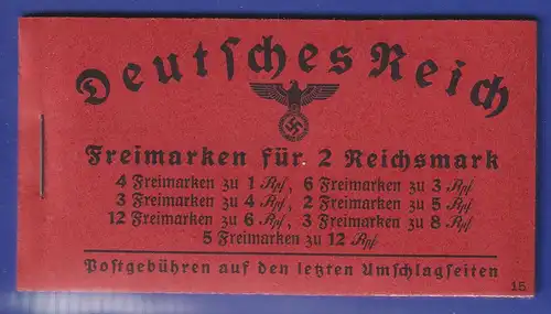 Deutsches Reich 1940/41 Markenheftchen Mi.-Nr. 39.5 postfrisch **