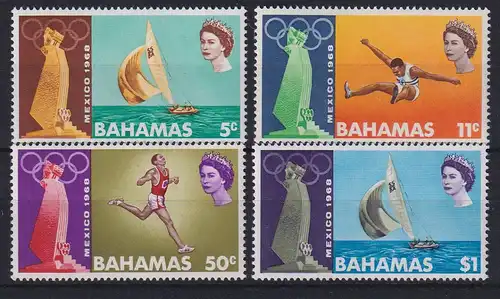 Bahamas 1968 Olympiade in Mexiko Mi.-Nr. 281-284 postfrich **