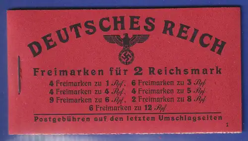 Dt. Reich 1941 Markenheftchen Mi.-Nr. 49.3 postfrisch **