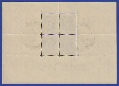 Dt. Reich 1937 Kulturförderung Mi.-Nr. Block 9 So.-Stempel DÜSSELDORF 17.7.37