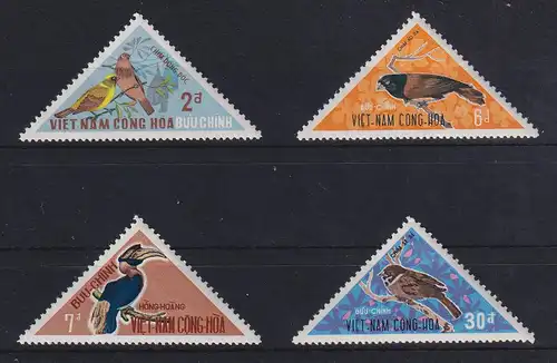 Vietnam Süd 1970 Vögel Mi.-Nr. 442-445 postfrisch **