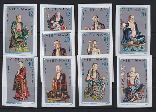 Vietnam 1978 Skulpturen Mi.-Nr. 974 U - 983 U ungestempelt (*)
