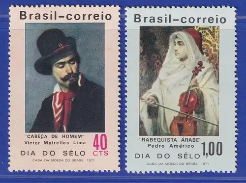 Brasilien 1971 Tag der Briefmarke Gemälde Mi.-Nr. 1285-86 **