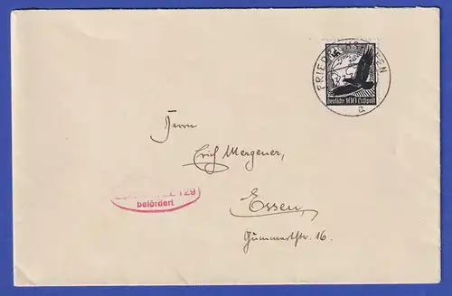Dt. Reich Zeppelin-Brief befördert mit LZ 129, 23.3.1938  gelaufen nach Essen