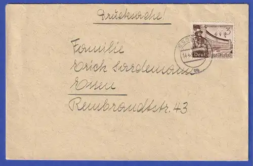 Dt. Reich 1940 Leipziger Messe 3 Pf Mi.-Nr. 739 auf Drucksache