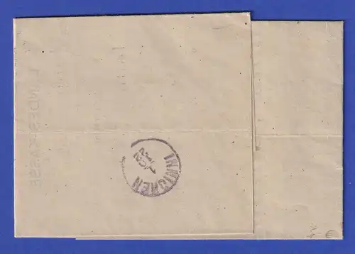 Italien Dienstbrief mit Rundstempel TRENTO 1922