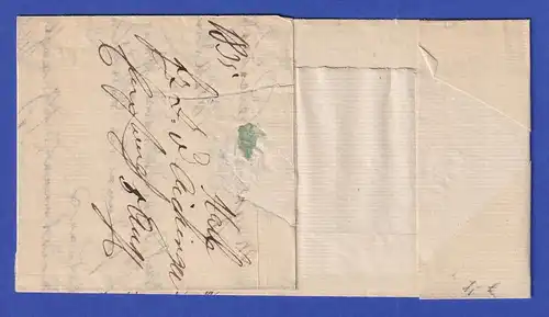 Österreich Geschäftsbrief mit Einzeiler HALL 1835