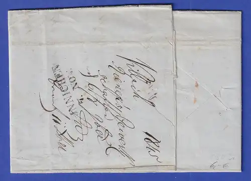 Österreich Geschäftsbrief mit Zweizeiler VILLACH 1845