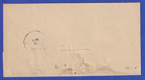 Bayern Dienstbrief mit Halbkreis-Stempel HERSBRUCK 1873