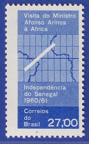 Brasilien 1961 Besuch Alfonso Arinos in Afrika Mi.-Nr. 1002 **  