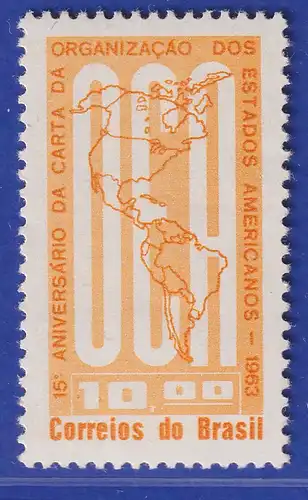 Brasilien 1963 Organisation Amerikanischer Staaten Mi.-Nr. 1036 **  