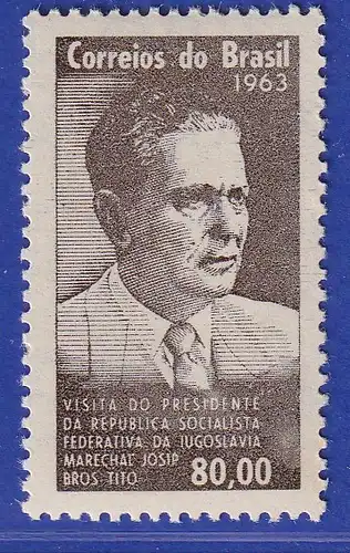 Brasilien 1963 Jugoslawien Staatspräsident Tito Mi.-Nr. 1043 **