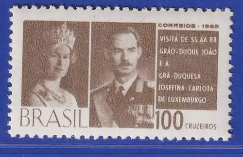 Brasilien 1965 Besuch des Großherzogspaares von Luxemburg Mi.-Nr. 1089 **