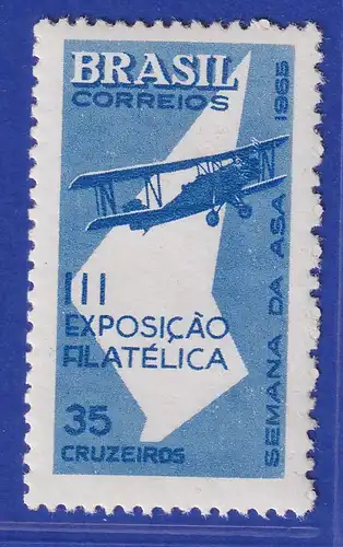 Brasilien 1965 Flugwoche Semana da Asa, Doppeldecker Mi.-Nr. 1090 **