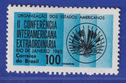 Brasilien 1965 Konferenz der Organisation amerikanischer Staaten Mi.-Nr 1091 **