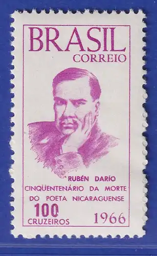 Brasilien 1966 Ruben Dario nicaraguanischer Dichter Mi.-Nr. 1116 **