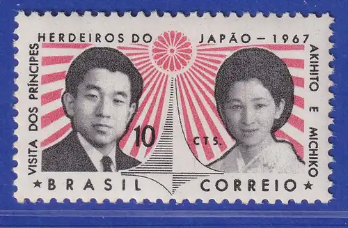 Brasilien 1967 Besuch des japanischen Thronfolger-Ehepaares Mi.-Nr. 1137 **