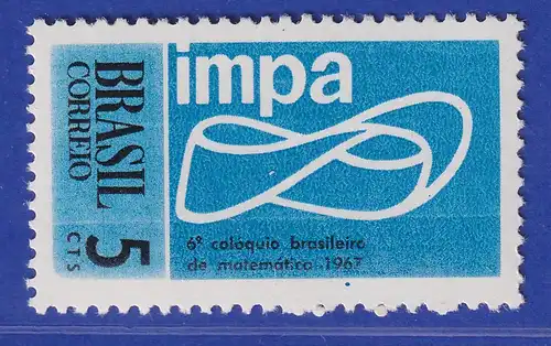 Brasilien 1967 Mathematikkolloquium impa Möbiussches Band  Mi.-Nr. 1141 **
