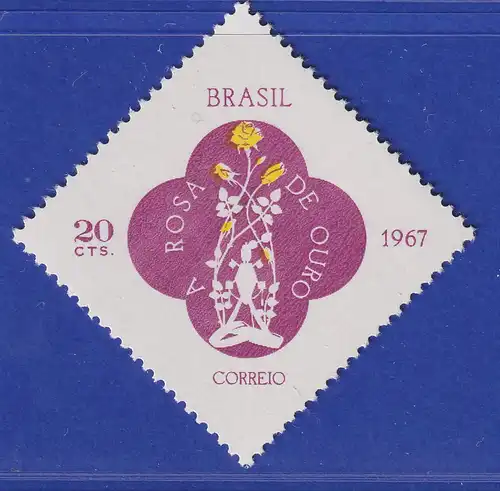 Brasilien 1967 Goldene Rose Geschenk des Papstes Paul VI. Mi.-Nr. 1144 **