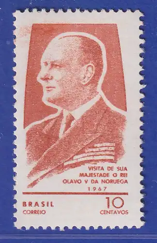 Brasilien 1967 Staatsbesuch von König Olav V. von Norwegen Mi.-Nr. 1146 **