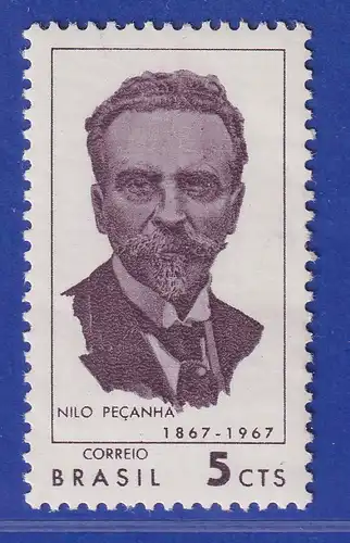 Brasilien 1967 Nilo Pecanha Staatspräsident Mi.-Nr. 1148 **