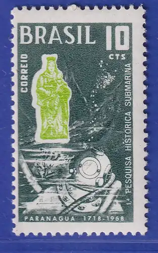 Brasilien 1968 Submarine Geschichtsforschung bei Paranaguá  Mi.-Nr. 1164 **