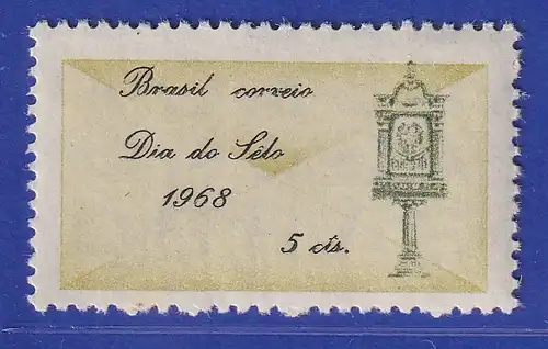Brasilien 1968 Tag der Briefmarke alter Standbriefkasten Mi.-Nr. 1180 **
