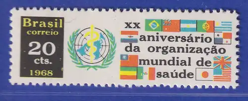 Brasilien 1968 20 Jahre Weltgesundheitsorganisation WHO Mi.-Nr. 1192 **
