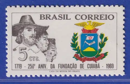 Brasilien 1969 250 Jahre Stadt Cuiabà Mato Grosso Mi.-Nr. 1208 **