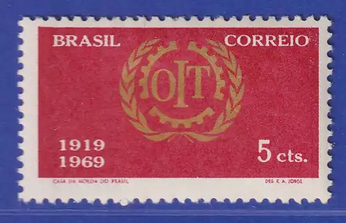 Brasilien 1969 Internationale Arbeitsorganisation ILO Mi.-Nr. 1212 **