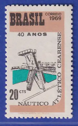 Brasilien 1969 Wassersportverein in Fortaleza Schwimmbad Mi.-Nr. 1213 **