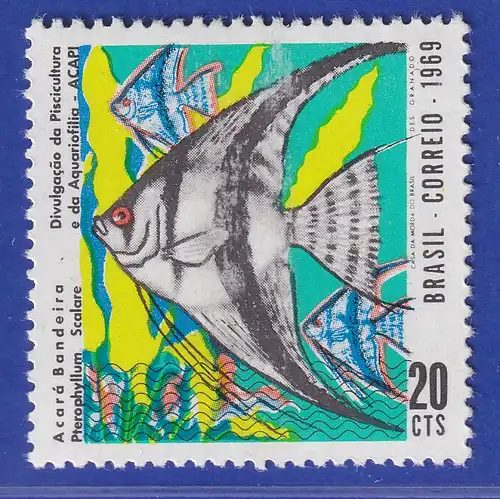 Brasilien 1969 Fischzucht Segelflosser  Mi.-Nr. 1216 **