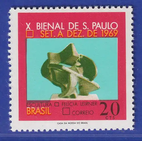 Brasilien 1969 10. Bienale von Sao Paulo Moderne Plastik Mi.-Nr. 1228-29 **