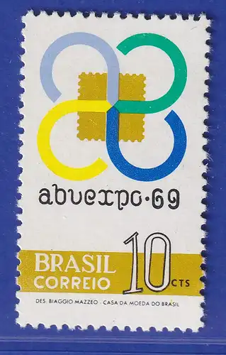 Brasilien 1969 Briefmarkenausstellung ABU-EXPO 1969 Sao Paulo Mi.-Nr. 1236 **