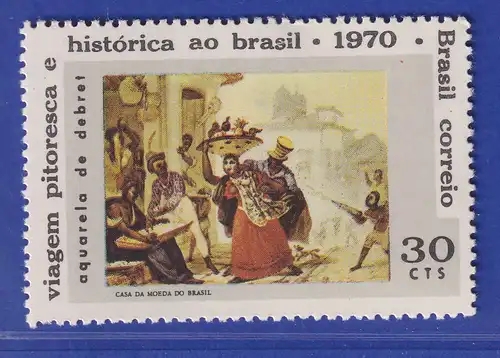 Brasilien 1970 Jean Baptiste Debret III. Sklaven  Mi.-Nr. 1257 **